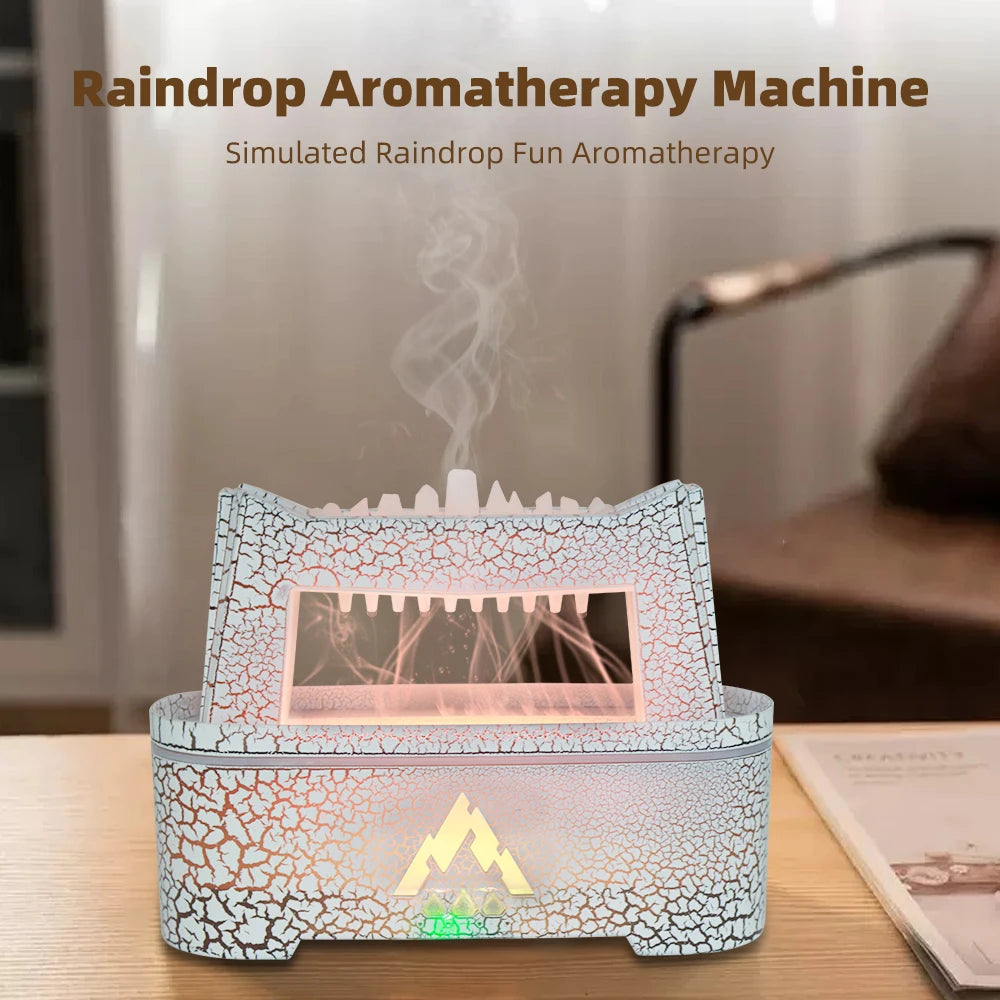 300ml Cool Mist Humidifier for Home Ultrasonic Aromatherapy Diffuser with night light Essential Oil Tray Quiet