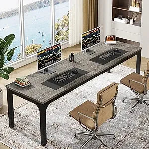 78.7 Inches Extra Long Computer Desk 2 Person Desk Double Long Desk Workstaion for Home Office - United States