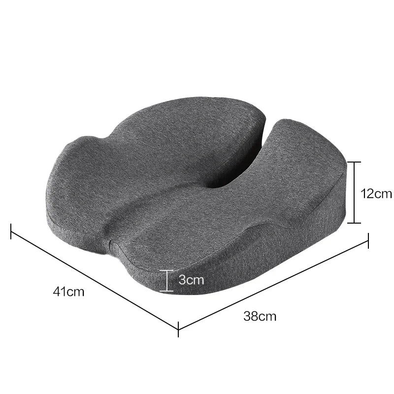 Memory Foam Seat Cushion Non Slip Orthopedic Prostate Cushion for Tailbone Sciaticaback Pain Relief Comfort Chair Car