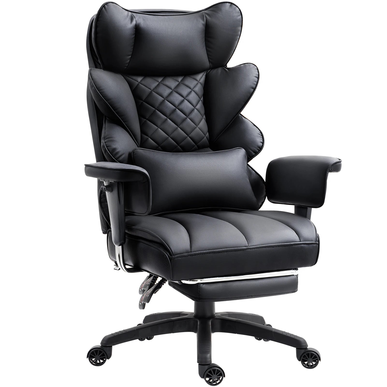 Dowinx Big and Tall Office Chair with Pocket Spring Cushion and Lumbar Support,High Back Computer Gaming Chair