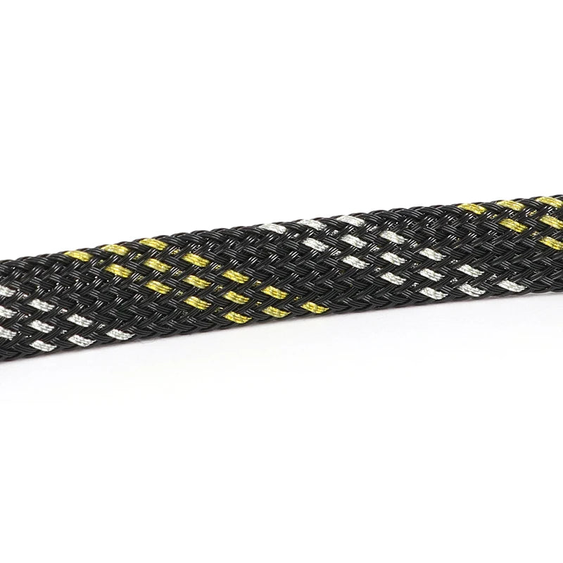 5M Multicolor PET Insulated Braid Sleeving 2mm - 40mm Expandable Wire Cable Sheath Flame-retardant Nylon Braided Mesh