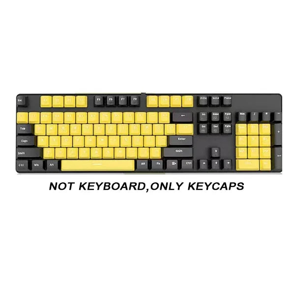 104pcs ABS Universal Mechanical Keyboard Keycaps Ergonomic Blank Keycaps For Cherry MX Keyboard Replacement OEM Backlit