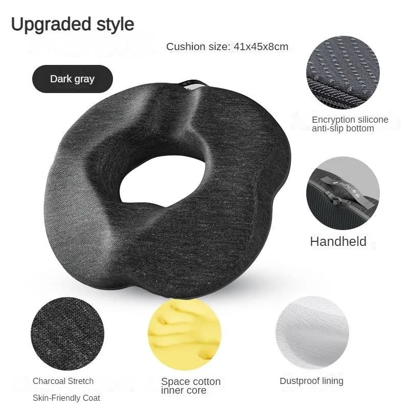 Donut Pillow Hemorrhoid Seat Cushion Tailbone Coccyx Orthopedic Medical Seat Prostate Chair for Memory Foam - Upgrade