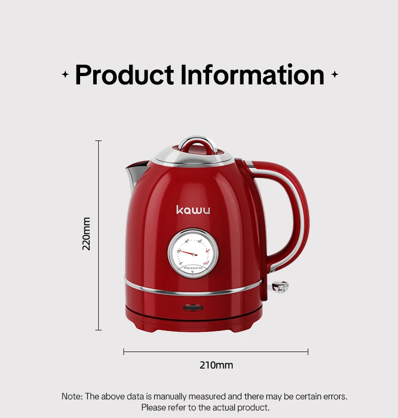 European-style retro electric kettle 1.3L large capacity constant temperature and heat preservation a great home item