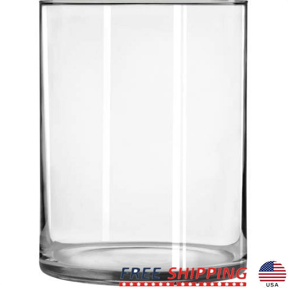 clear-glass-cylinder-floral-vase-8-inch-wide-elegant-design-sturdy-base-versatile-home-decor-flower-arrangements