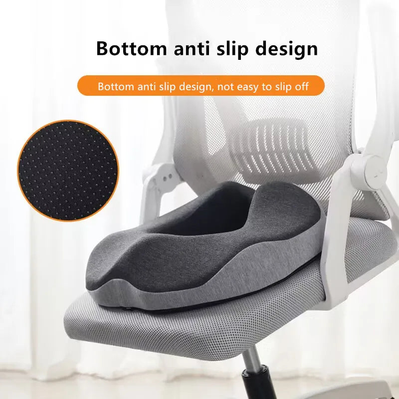 ergonomic-memory-foam-donut-seat-cushion-office-comfort-pillow-for-cailbone-pain-bed-sores-hemorrhoids-sciatica