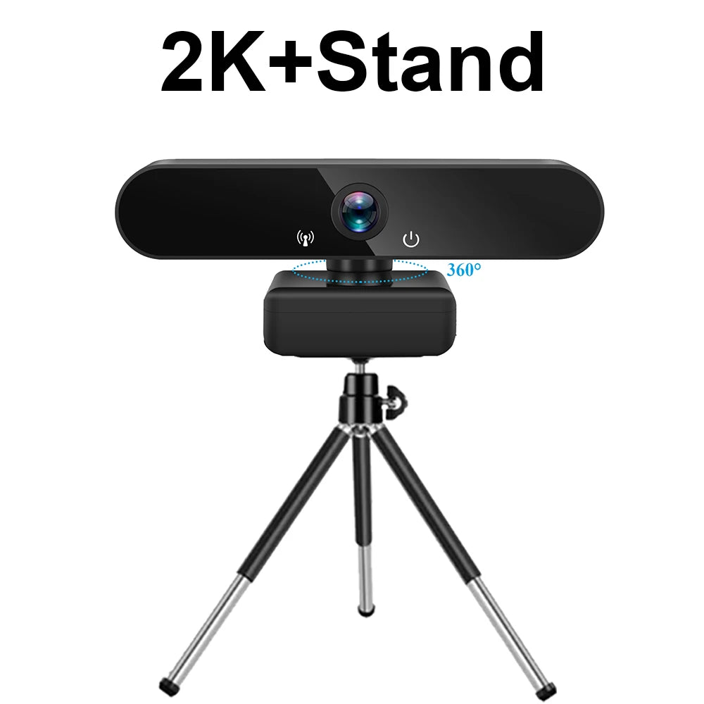 Full HD 1080P 2K 4K Computer Webcam for Home Video Calling Company Online Meeting 30fps Microphone Compatible Multiple