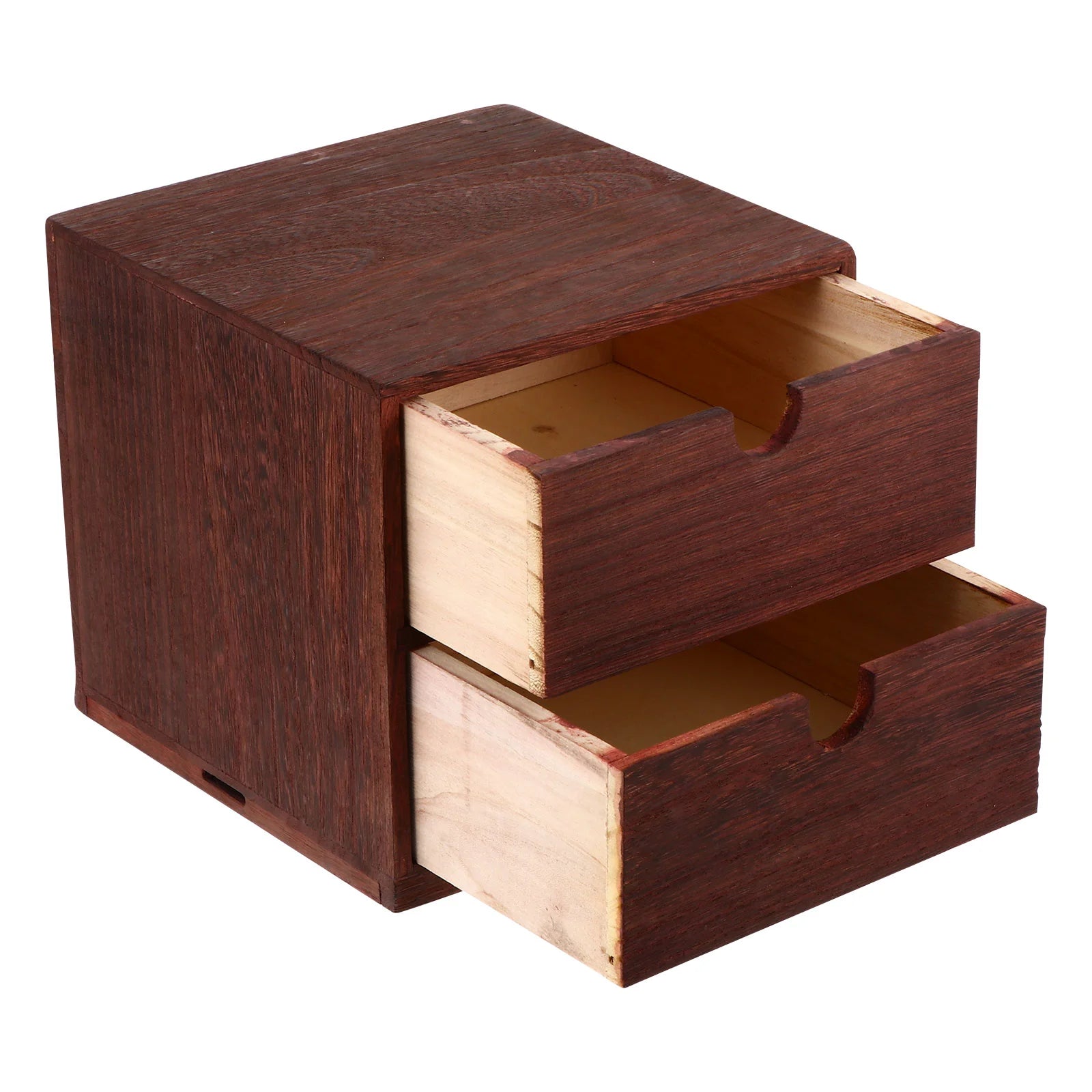 1pc Multi Functional Drawer Wooden Box Storage Boxes Bins Desktop ganizer Container Home Storage Premium Wood Compact
