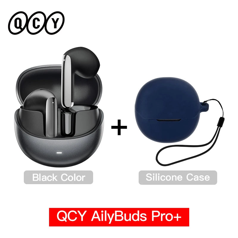QCY HT10 AilyBuds Pro+ ANC Wireless Earphone Hi-Res Audio with LDAC Bluetooth 5.3 Earbuds 6 Mic AI HD Call Multipoint