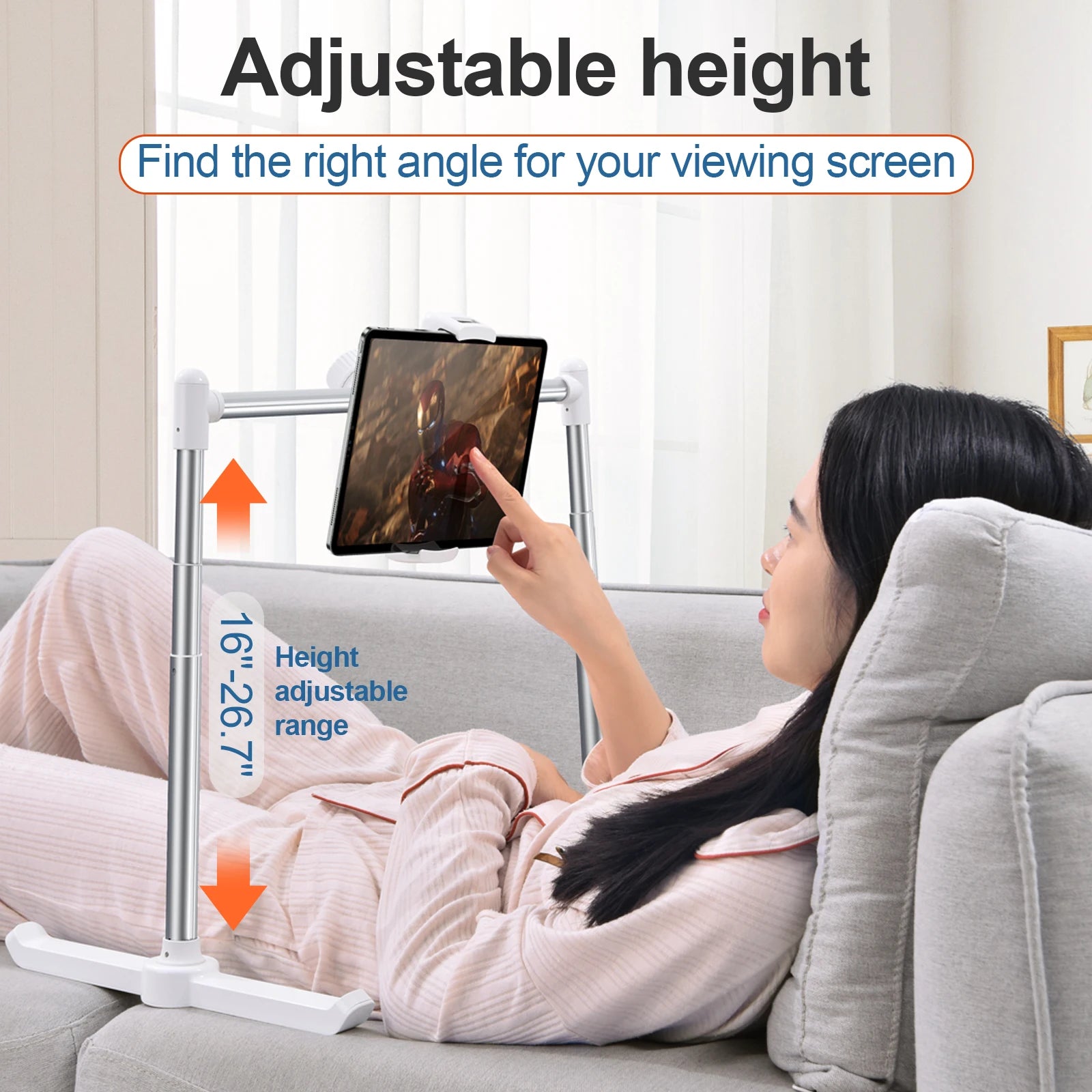 Oatsbasf Tablet Stand Phone Holder for Bed Multifunctional Rack Adjustable Foldable Notebook Stand iPad Bracket Desktop