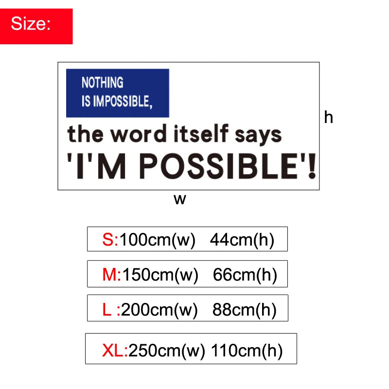 English Letter Acrylic Wall Stickers for Living Room Inspirational Text Office Sports Hall Decoration