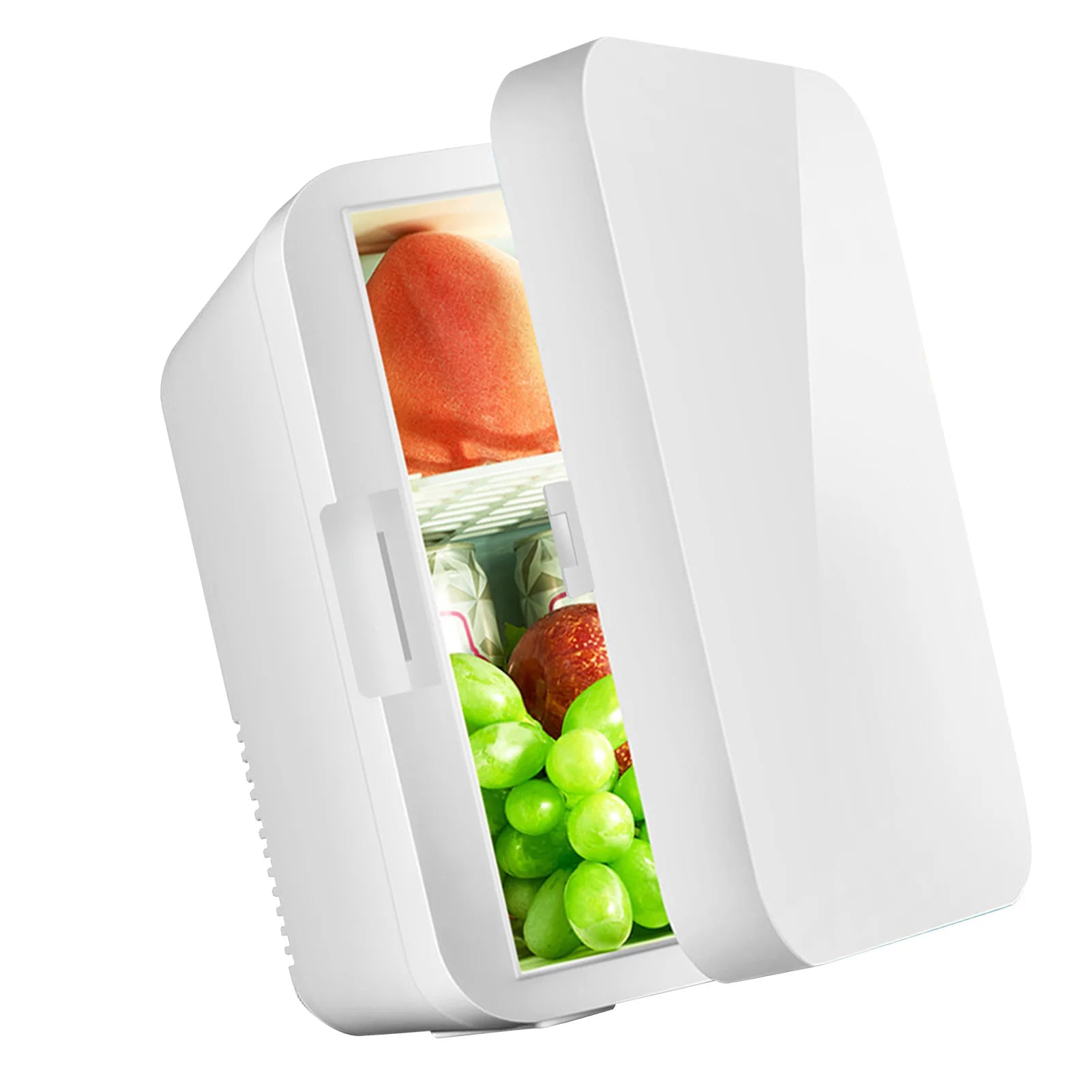 8L Mini Refrigerator Stylish Space Saving Multipurpose Single Door Mini Fridge with Freezer for Home and Car CN Plug