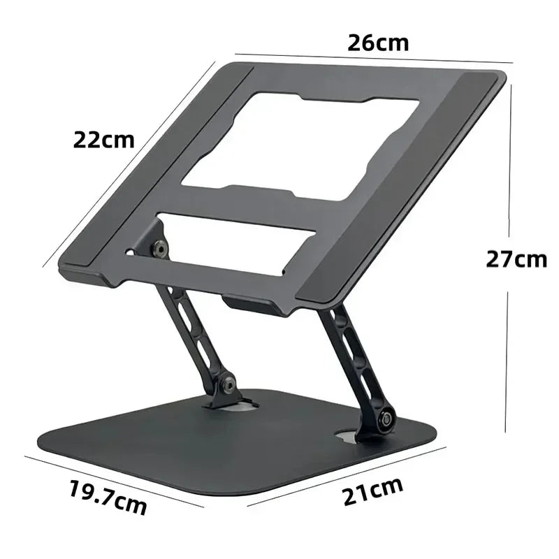 360° Rotatable Laptop Holder Aluminum Alloy Anti Slip Breathable Desktop Flat Stand For iPad Galaxy Tab Macbook Book
