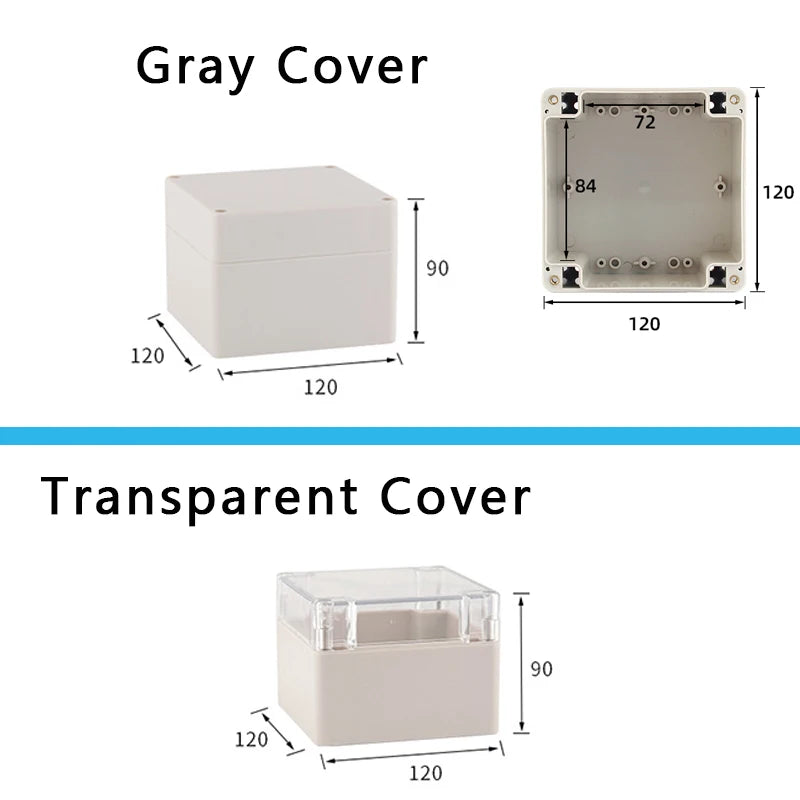 F-type outdoor waterproof junction box - waterproof box for outdoor monitoring - plastic power connection terminal
