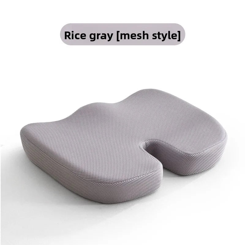 Gel Memory Foam Seat Cushion for Office Chair Car Orthopedic Hemorrhoid Pillow with Mesh Cover Tailbone Pain Relief &