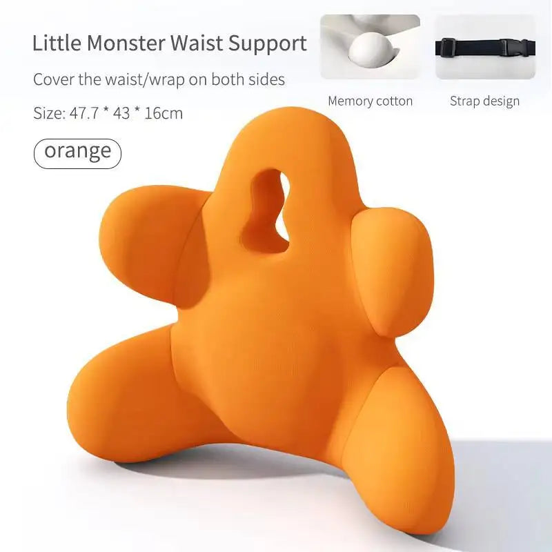 Memory Foam Office Lumbar Support Back Rest Cushion Pillow For Car Chair Relieve Back Pain Car Seat Waist Cushion Soft