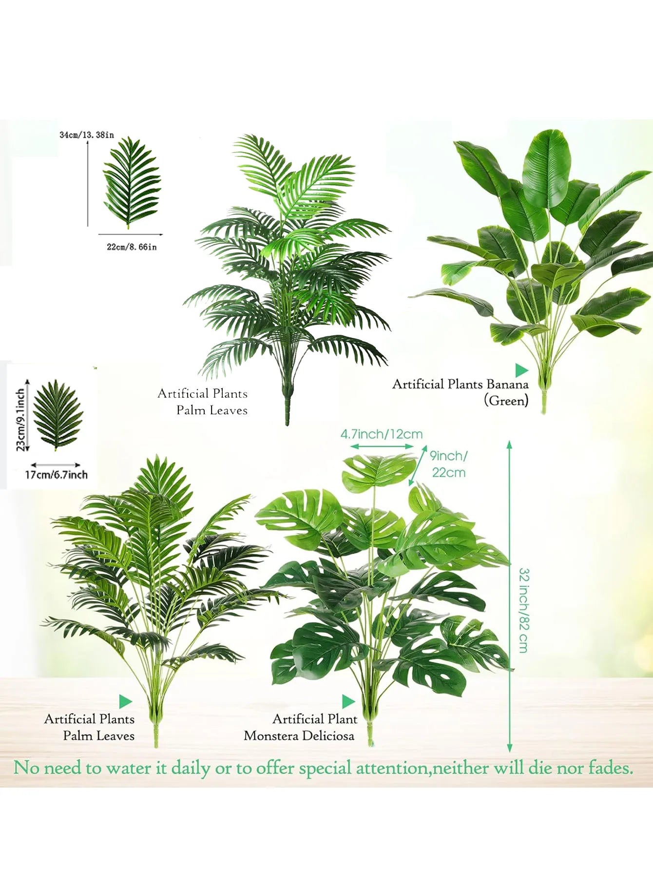 1pc Large Artificial Areca Palm Plant In Pot Plant Faux Tropical Plants Tall Table Palm Tree Home Office Decoration