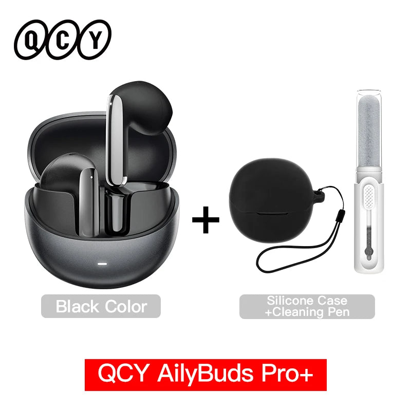 QCY HT10 AilyBuds Pro+ ANC Wireless Earphone Hi-Res Audio with LDAC Bluetooth 5.3 Earbuds 6 Mic AI HD Call Multipoint