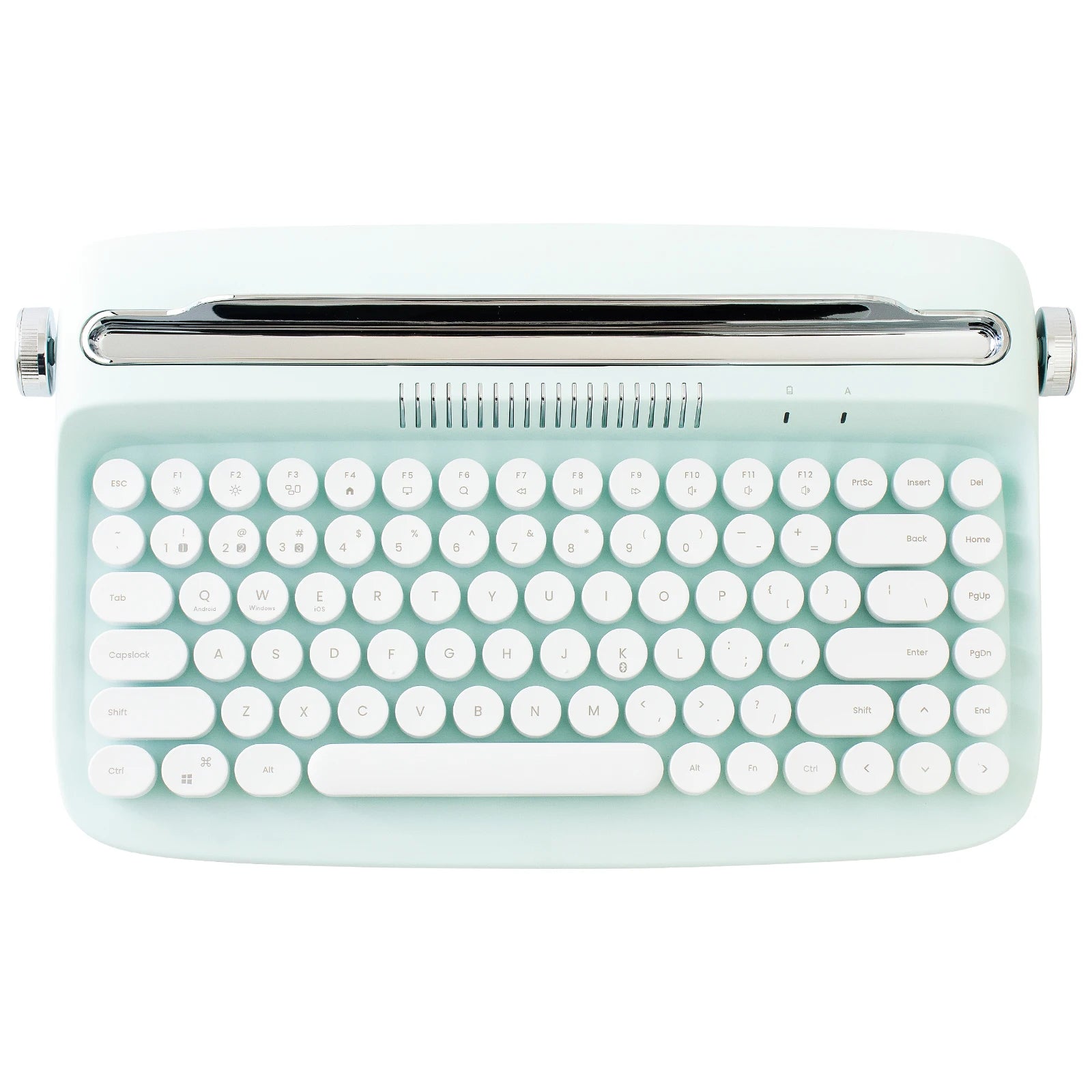 YUNZII ACTTO B303 Retro Wireless Typewriter Aesthetic Keyboard Vintage Style Bluetooth Keyboard with Integrated Stand