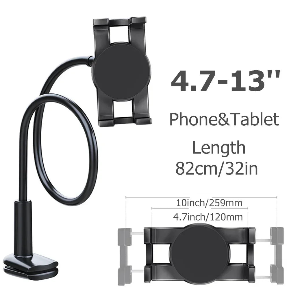 Flexible Long Arm Tablet Stand Holder for Bed Desk 5-11’’ Phone Tablet Support for Xiaomi Huawei Samsung Teclast IPad