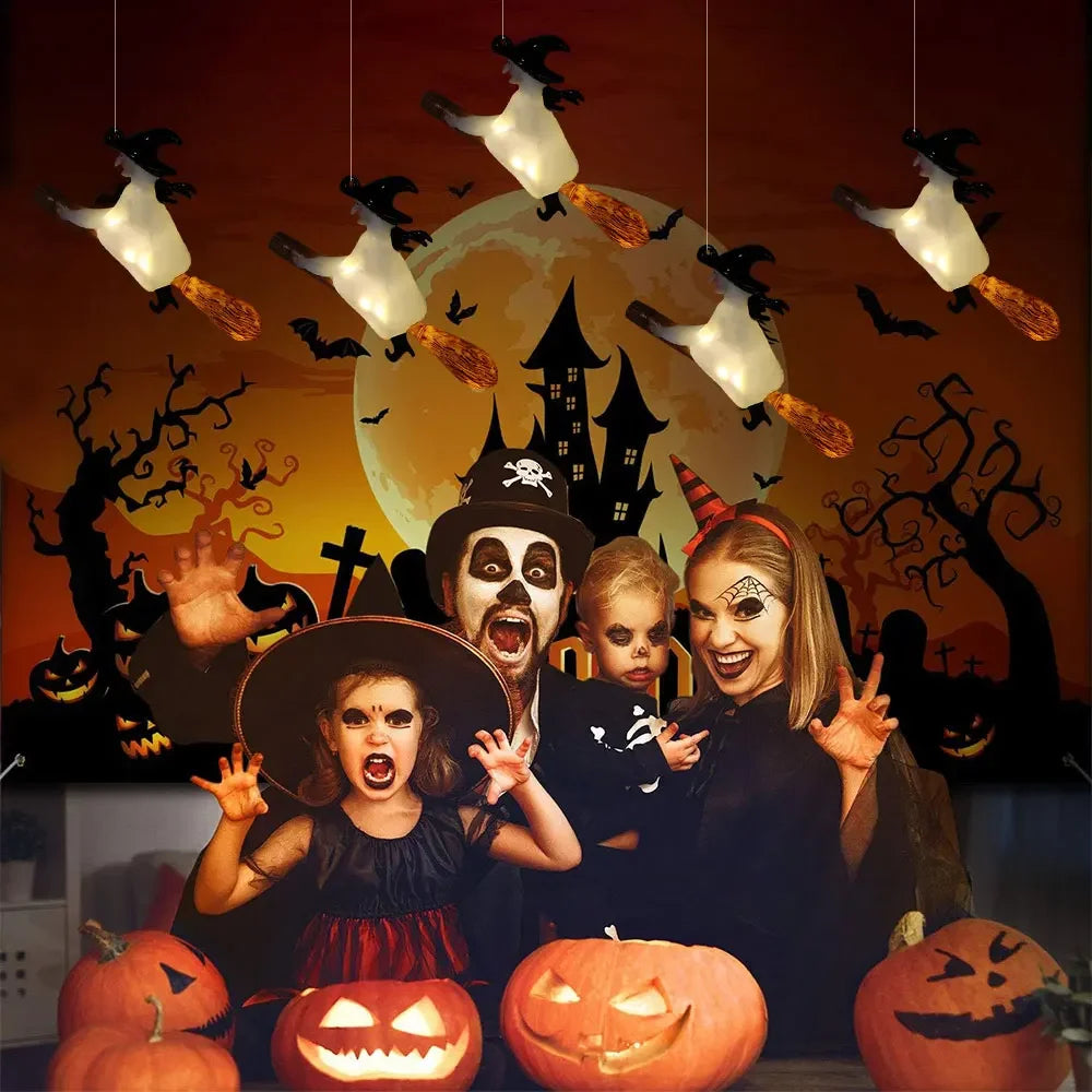 Floating Candles with Wand 12 PCs Magic Hanging Candles Flickering Warm Light Flameless Floating LED Candle Halloween