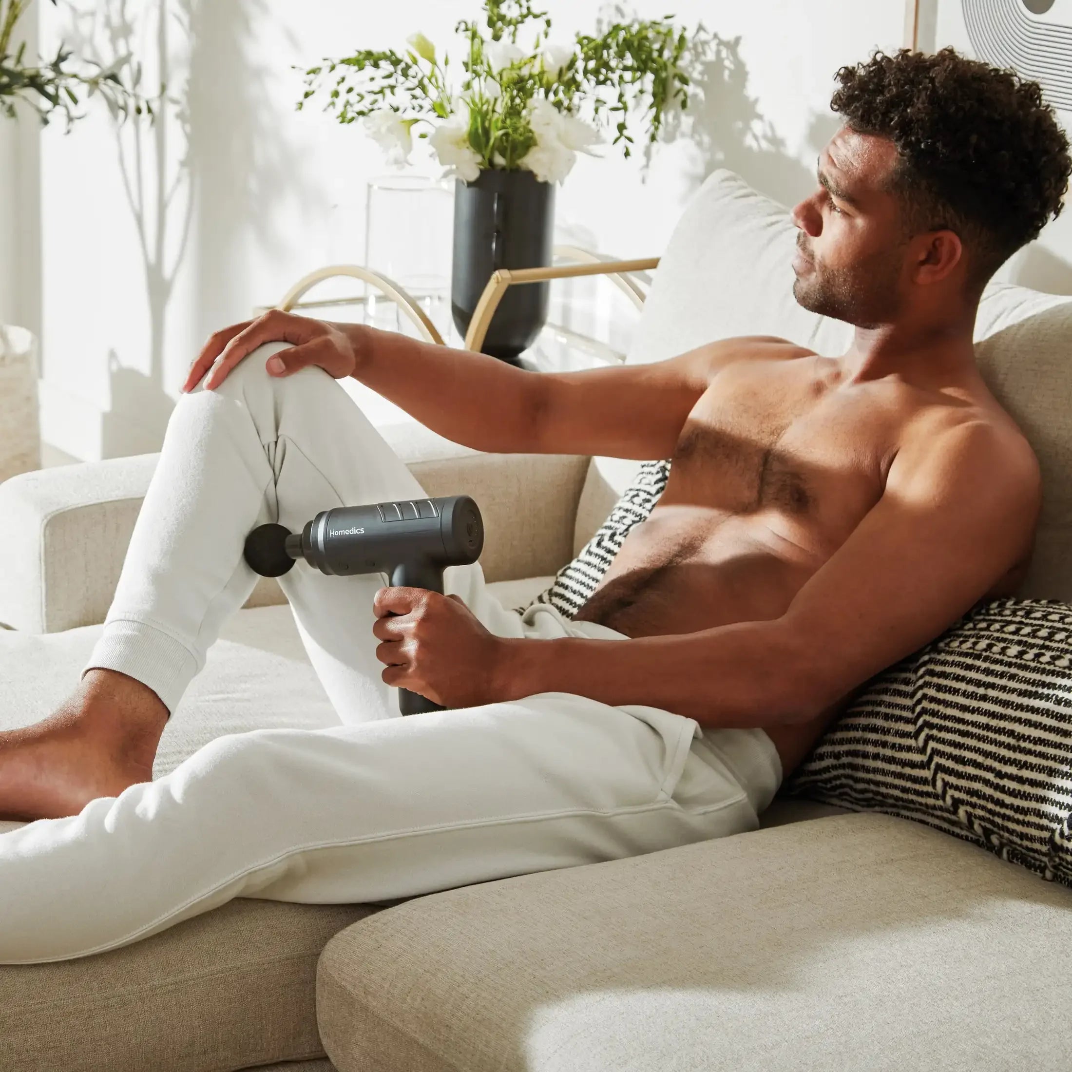 Rechargeable Therapist Select Percussion Deep Tissue Massage Gun,5 intensities - United States