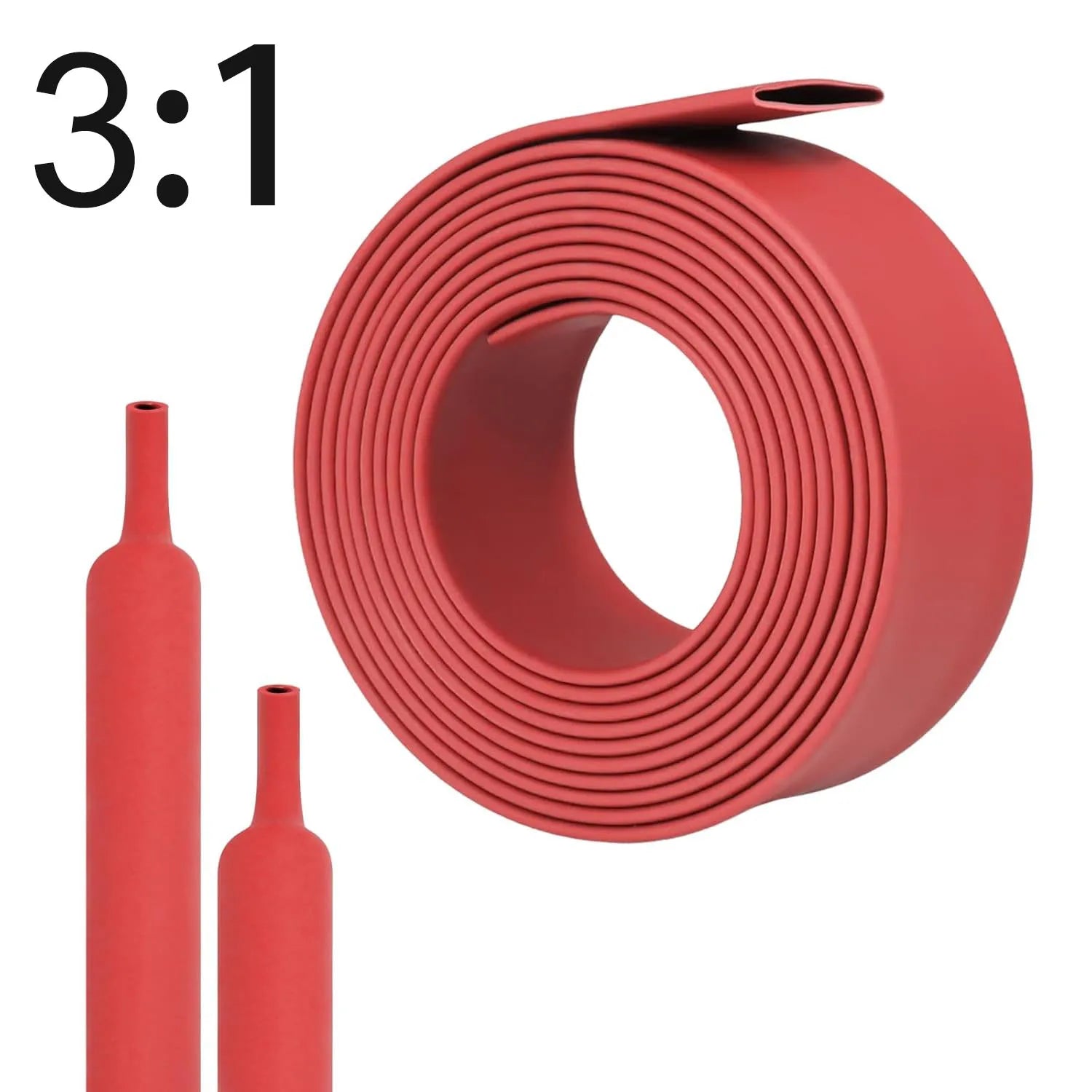 φ1-16-to-φ2-5-9-heat-shrink-tubing-3-1-ratio-dual-wall-adhesive-lined-shrinkable-wire-wrap-tube-waterproof-industrial-red