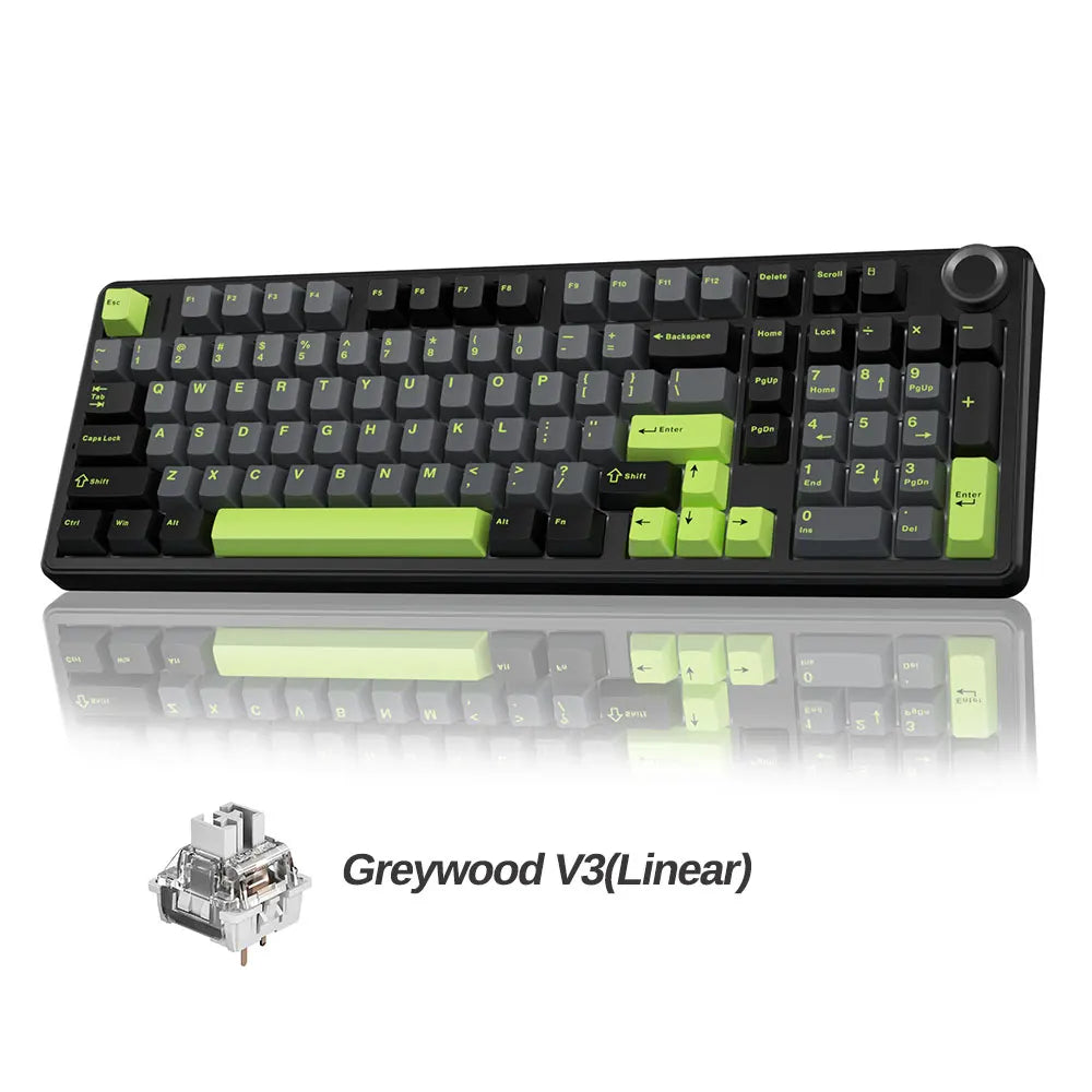 AULA F99PRO Wireless Gaming Keyboard Gasket Structure Compatible with 3/5 Pins Hot-swap Mechanical Keyboard with Media