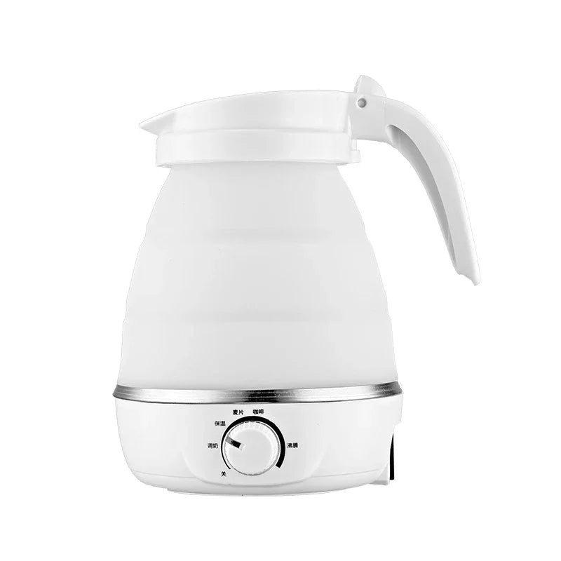 110V/220V Travel Camping Portable Foldable Silicone Electric Kettle Boiling Hot Water Thermal Insulation Heating Boiler
