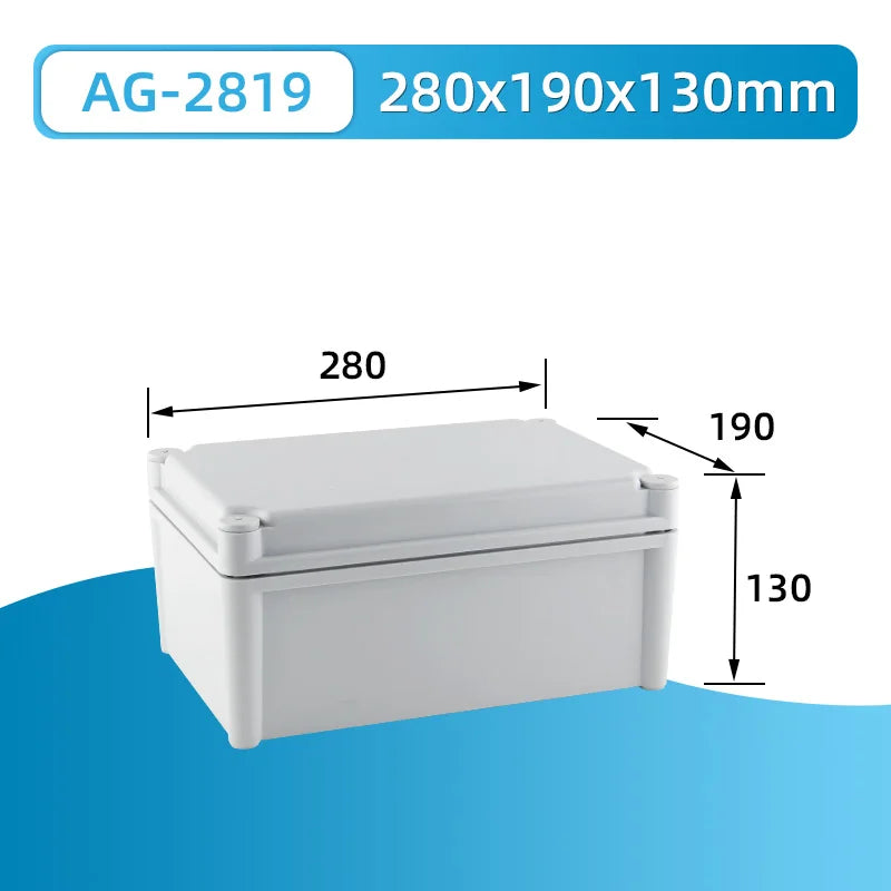 Outdoor waterproof power box ABS plastic IP67 electric control box DIY indoor wire shell connection cable branch
