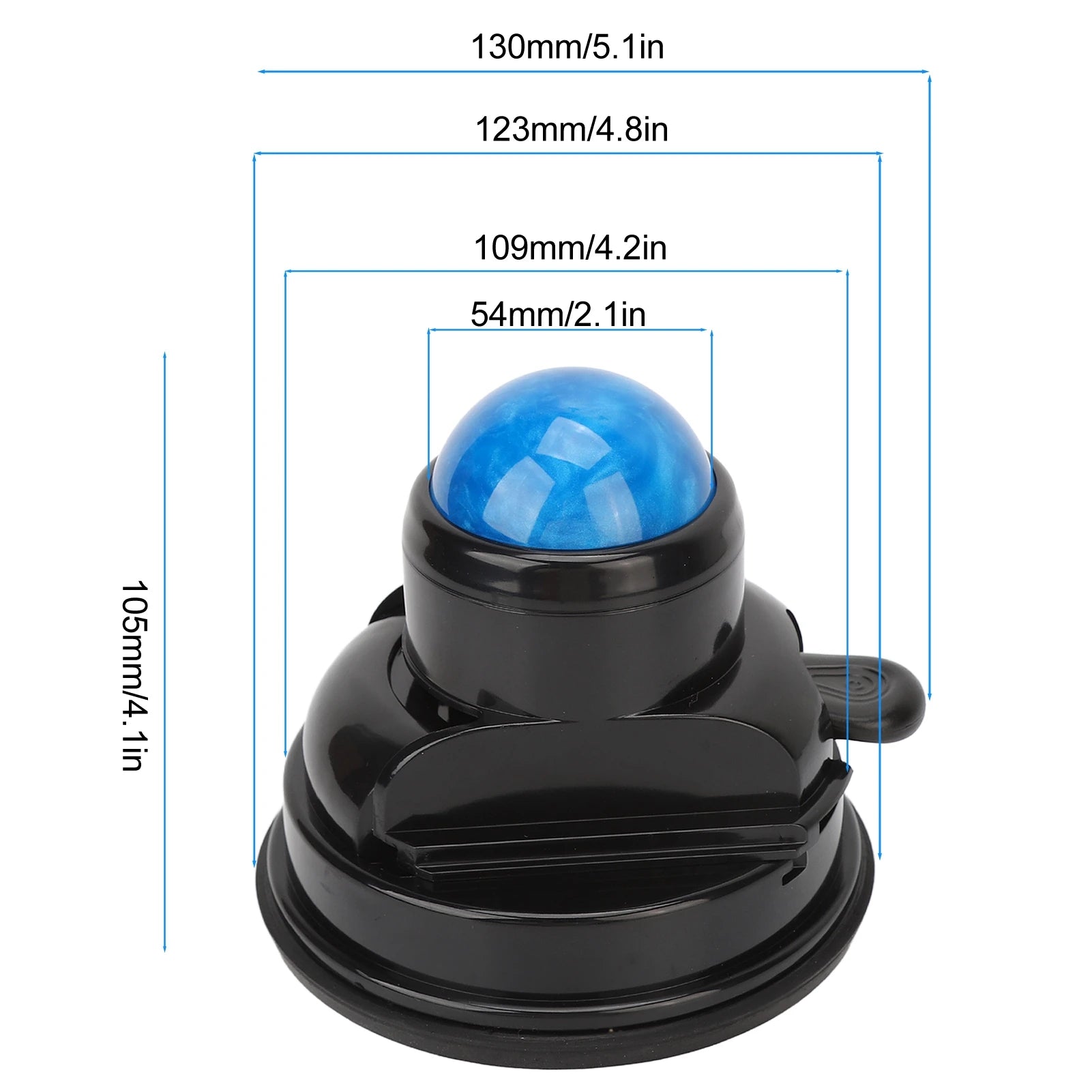 Wall Massage Roller Manual Suction Cup Massage Ball 360 Degrees Rotation Mountable Muscle Massage Ball - Massage Ball