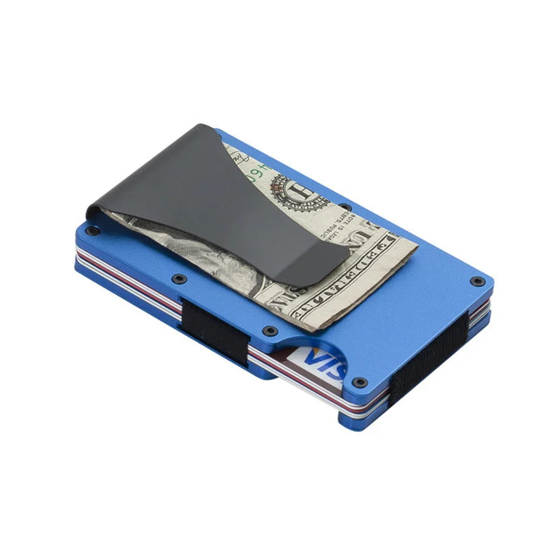 Porta Carte Credito Uomo Business Credit Card Holder Male Wallet Pasjeshouder Purse for Men Minimalist Porte Grise Rfid