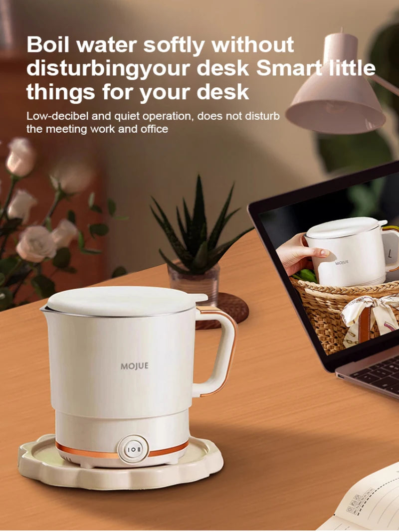 Mini Folding Kettle Portable Water Heater 800ml Electric Kettle Home Kettle Electric Boiling Pot Easy To Travel