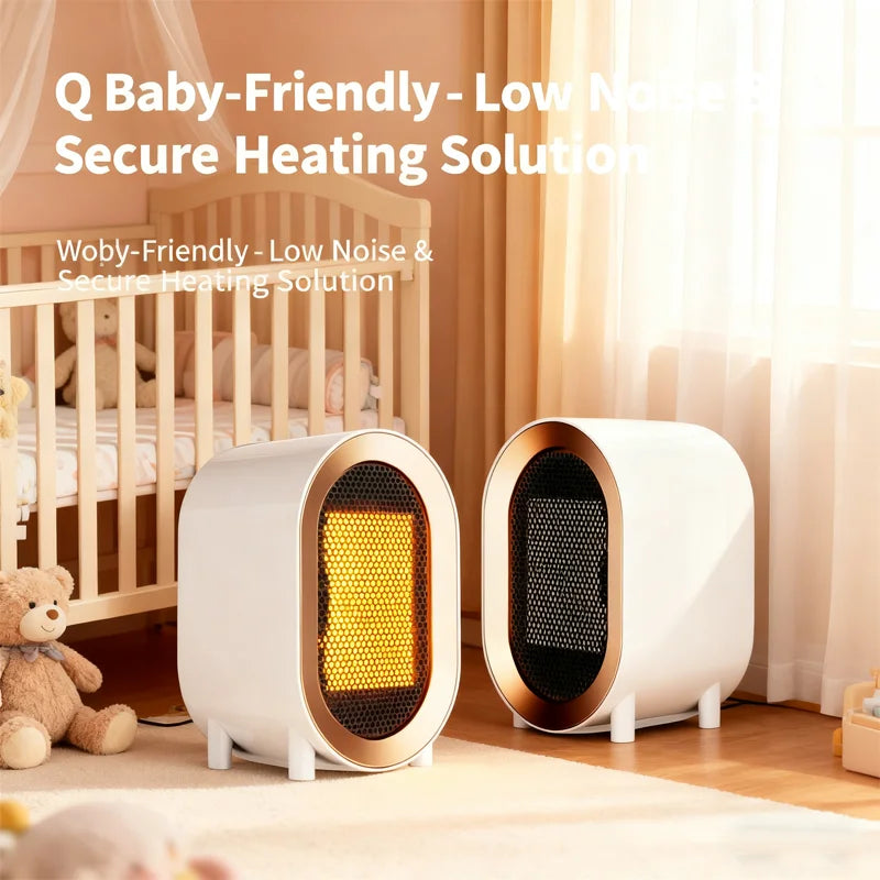 Portable Heater Overheat Protection Safe Quiet Warmer Quiet Space Heater For Indoor Room Bedroom Bathroom Garage