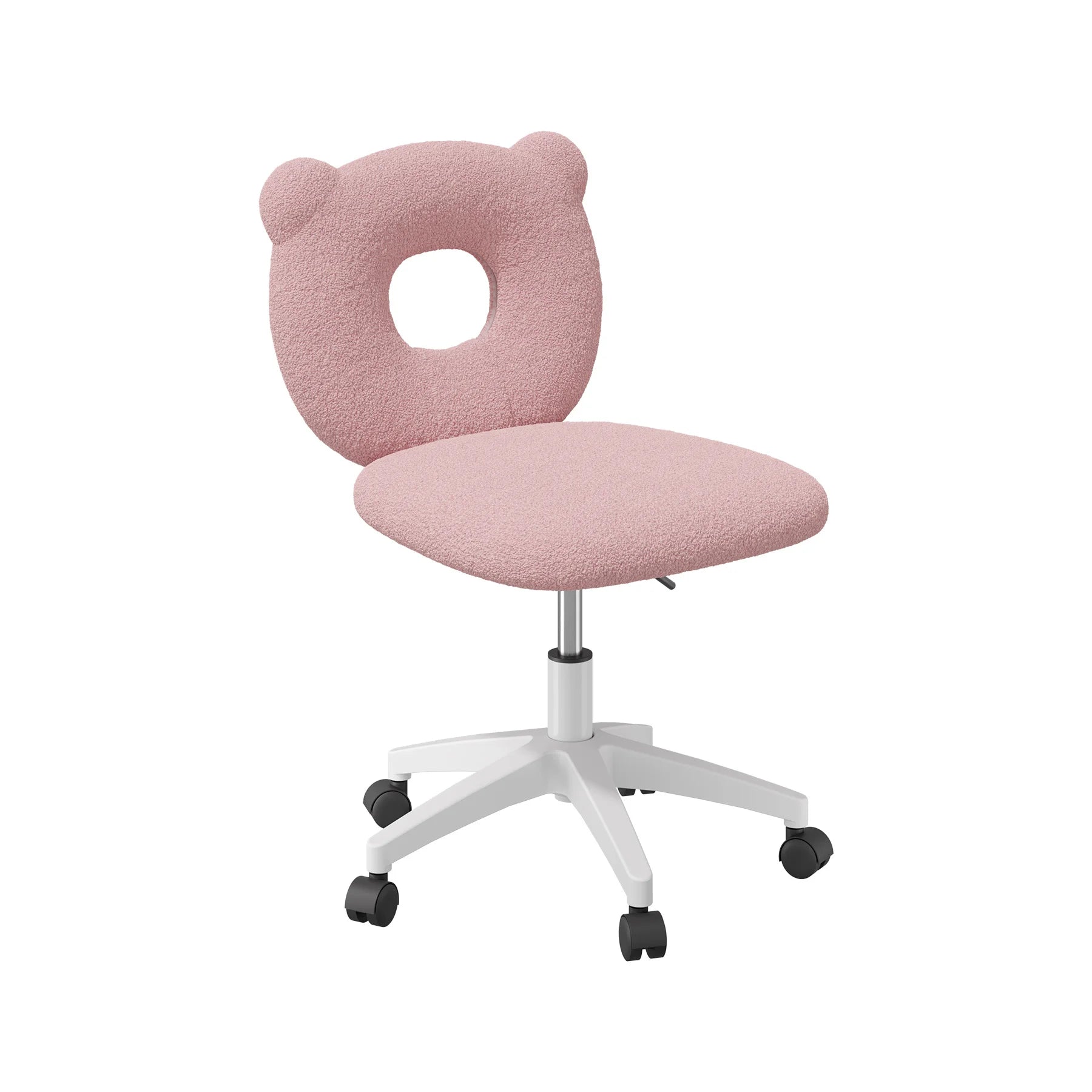 Little Bear Office Chair Female Male Dormitory Backrest Chair Pink Cute Bedroom Living Room Chairs Learning Chair