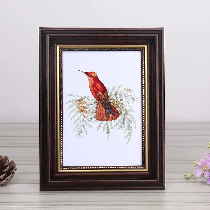 Court Retro Style Photo Frame Home Decoration Picture Frame Three-Dimensional Photo Frame New Office Desktop Ornament