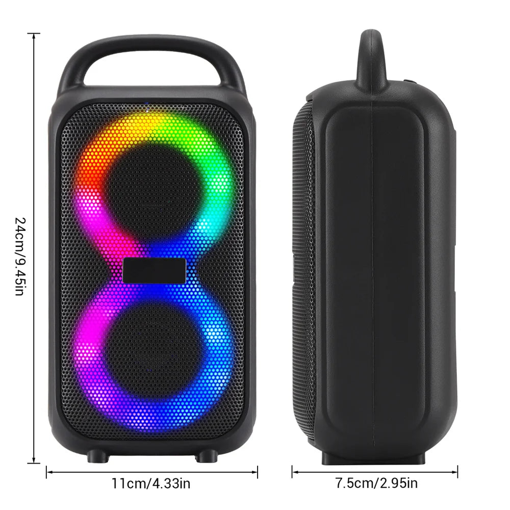 1000W Party Portable Speakers Bluetooth Wireless Boombox Sound Large Speaker Dual 3 inche Subwoofer for Outdoor Dancing