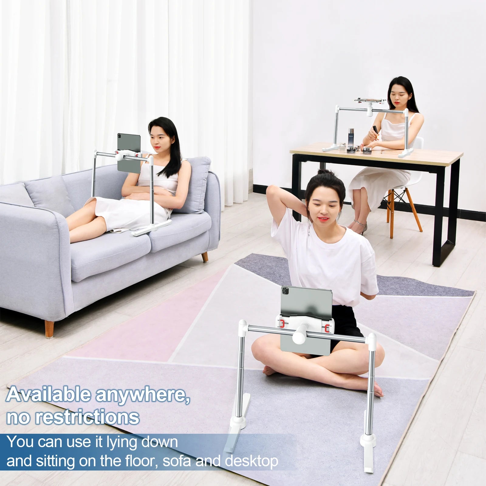 Oatsbasf Tablet Stand Phone Holder for Bed Multifunctional Rack Adjustable Foldable Notebook Stand iPad Bracket Desktop