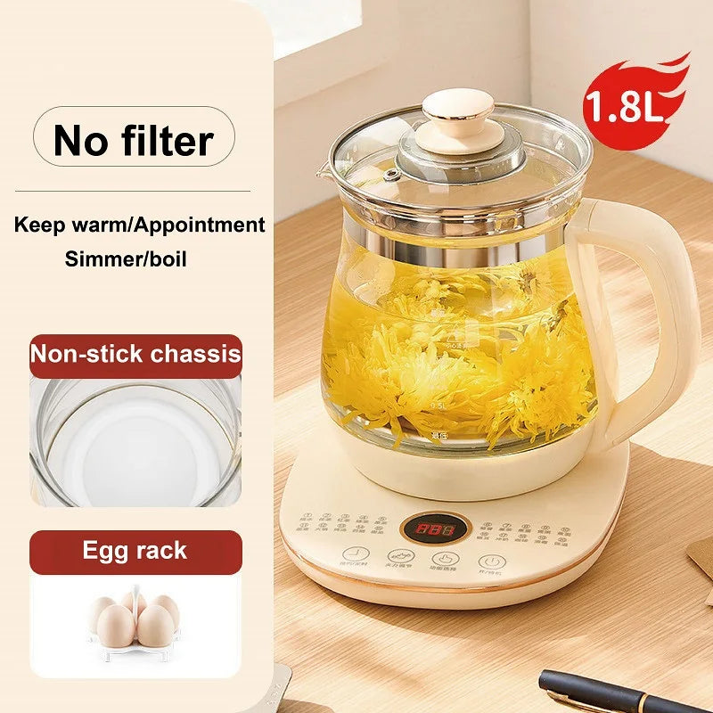 1.8L Health Kettle Office Automatic Glass Tea Maker Home Multi-function Electric Kettle Smart Baby Thermostatic Milk