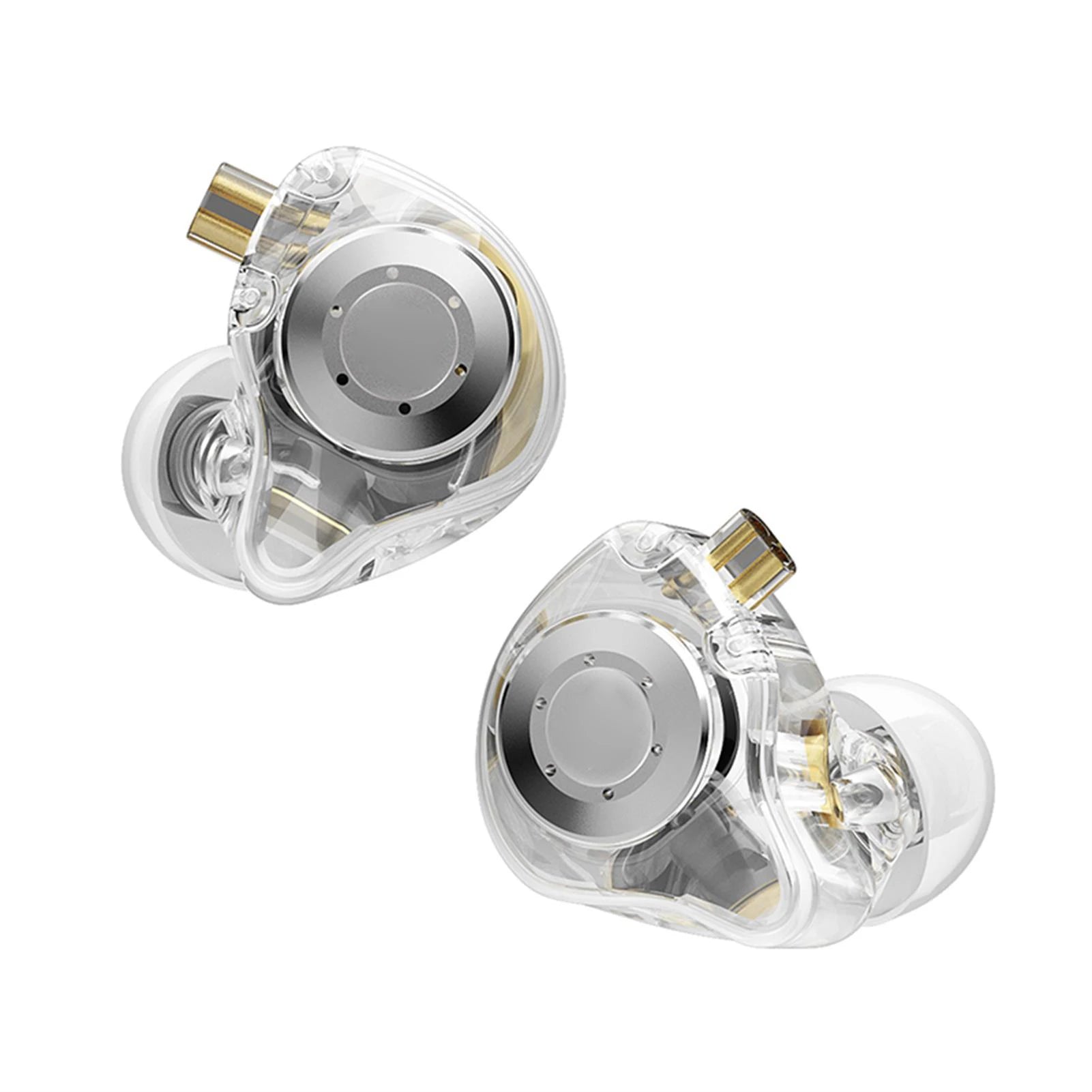 In-Ear Stage Monitor Headphone Dual Magnetic Dynamic Unit Earphone Shock Bass Earbuds with 0.75mm Detachable Cable