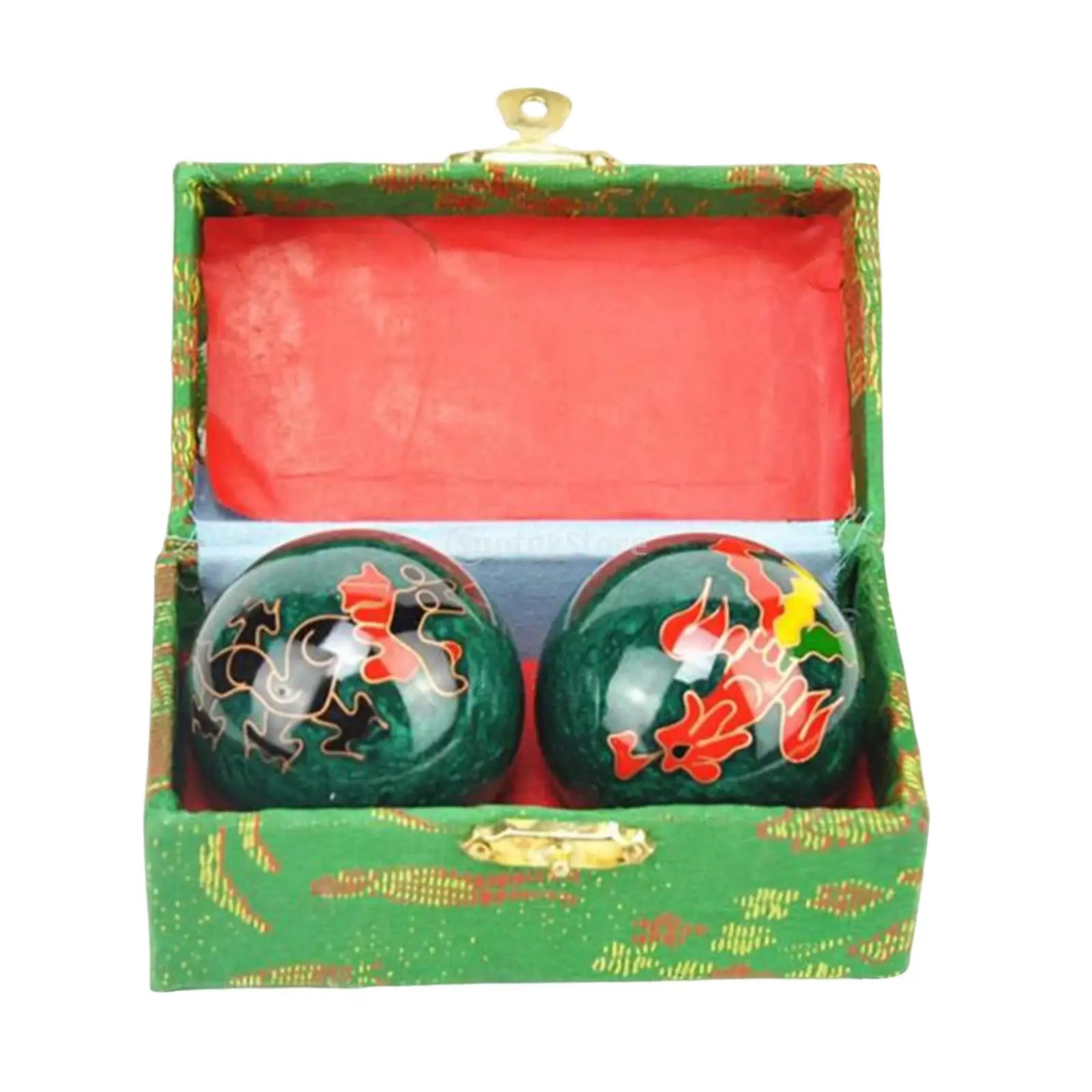 2pcs Chinese Baoding Balls With Fitness Seniors Finger Dexterity Massager Baoding Balls Relax - Dragon Phoenix 47mm 2