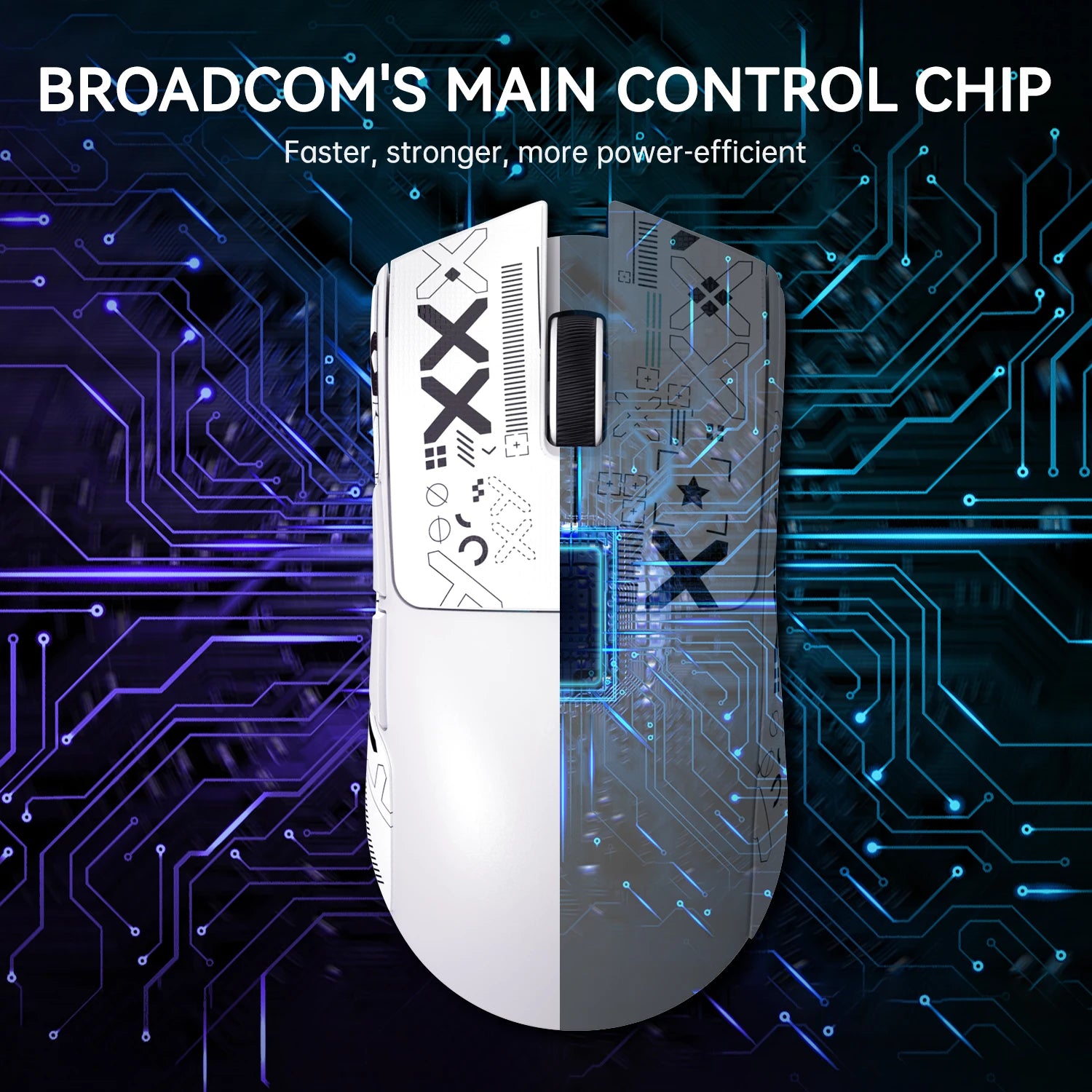 ATTACK SHARK X11 Lightweight Wireless Gaming Mouse with RGB Charging Dock Tri-Mode-2.4G/USB-C Wired/BT