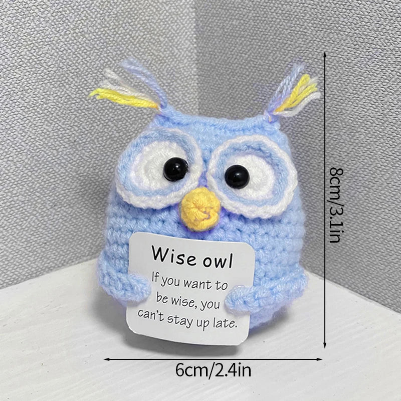 Crochet Positive Potato Desk Accessories Crochet Dolls Funny Gifts Office Interior Home Decor Christmas New Year Gifts