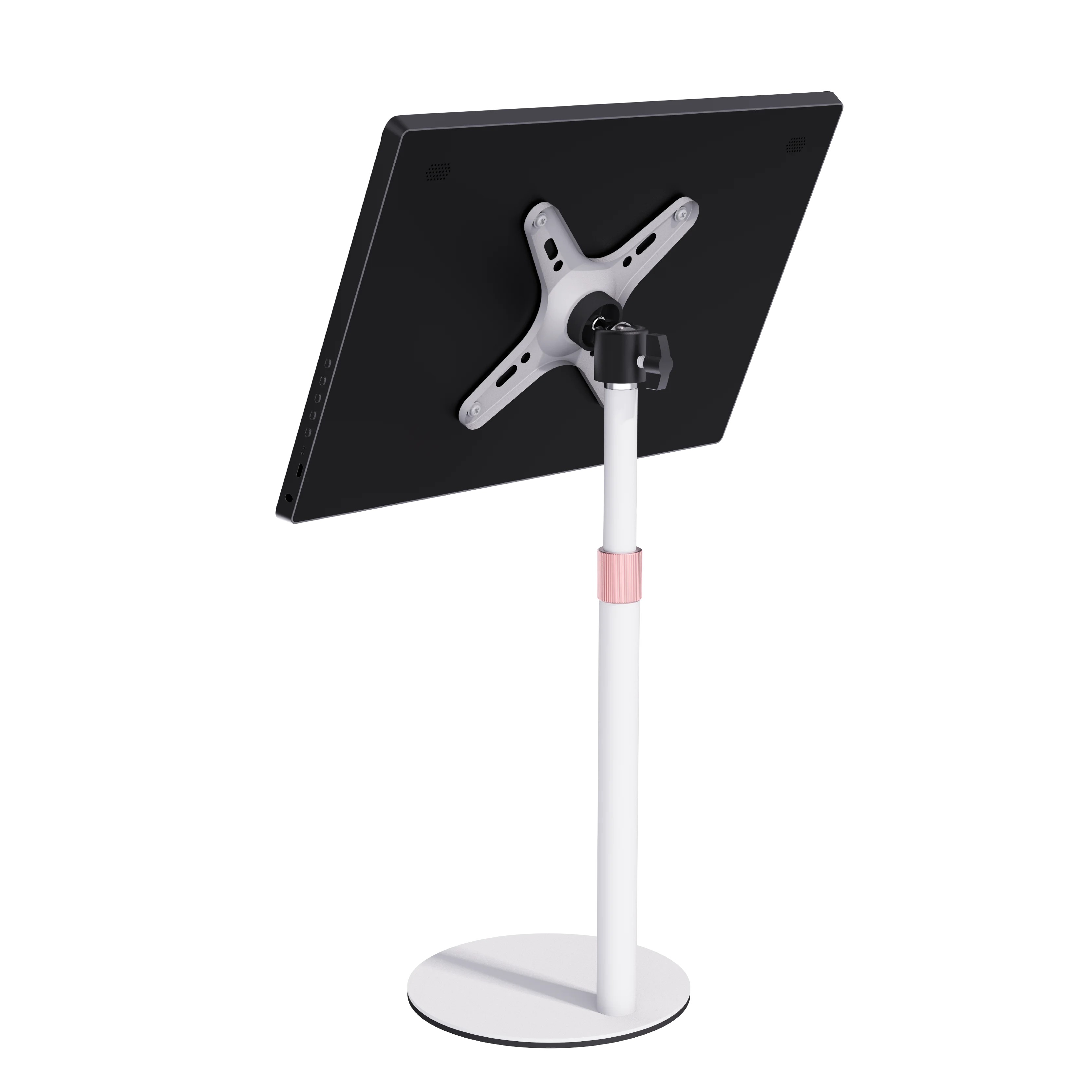 Kimdoole VESA Monitor Desk Mount Single Monitor Stands Freestanding Fits 13’’ to 18’’ Computer Screen with Height