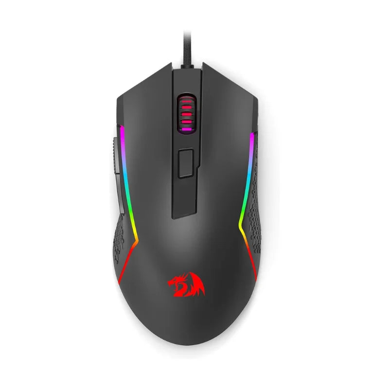 Redragon M616 RGB Gaming 10000 DPI Wired Optical 6 Programmable Buttons 8 Backlit Modes Software Supports DIY Keybinds