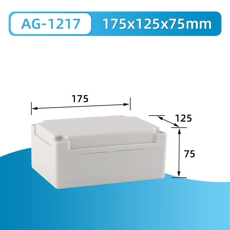 Outdoor waterproof power box ABS plastic IP67 electric control box DIY indoor wire shell connection cable branch