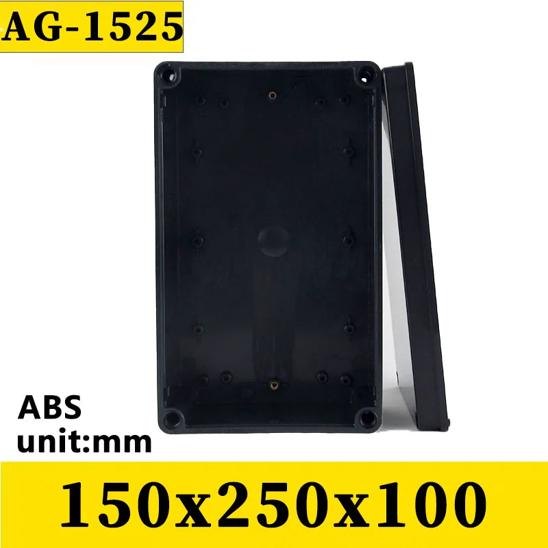 ABS Waterproof Box Electronic Safe Case Plastic Boxes Black Wire Junction Box Plastic Organizer IP67 Waterproof