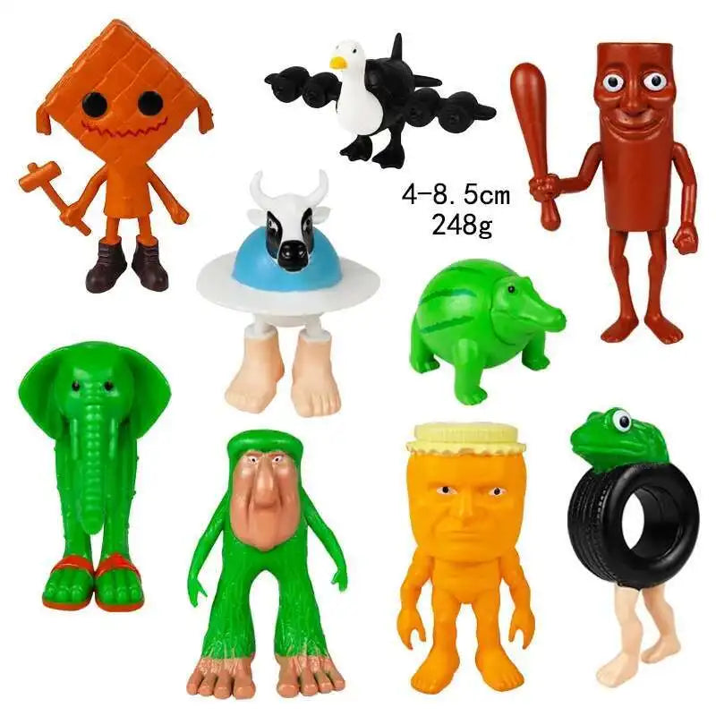 Italian Brainrot AI Animals Tung Tung Tung Sahur Figure Tralalelo Tralala Figurine Doll Toy Desk Decoration Model