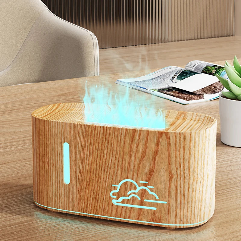 Colorful Flames Air Humidifier Essential Oils Humidifiers Flame Aroma Humidifier Fragrance Diffuser Home Aromatherapy