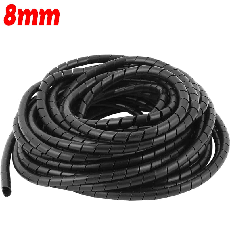 Spiral Cable Wraps Desktop Winding Tube Sleeve Flexible Computer Electrical Wire Organizer Office Cord Cable Protection